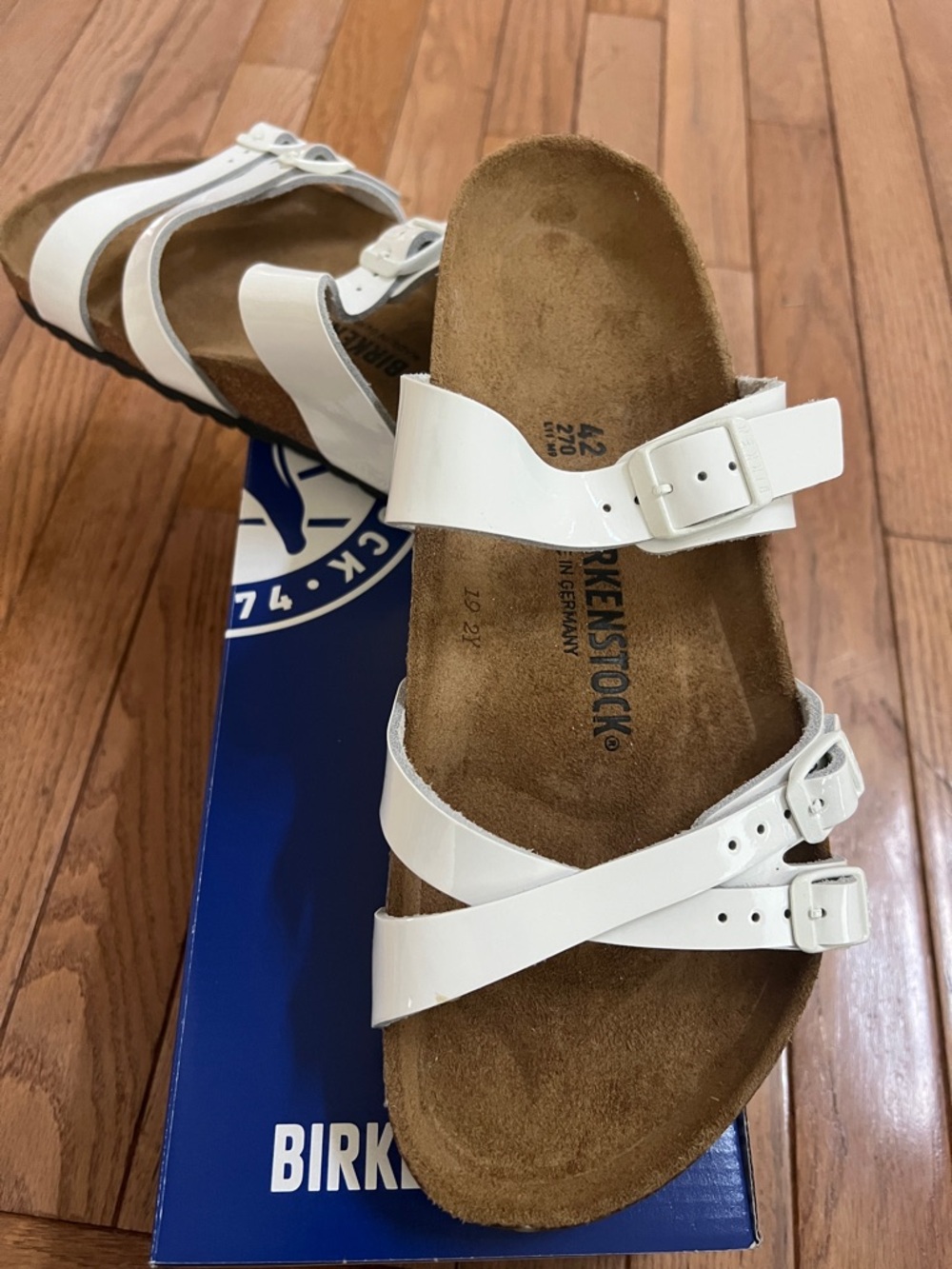 Birkenstock Franca REGULAR PATENT all LEATHER Sandals slides